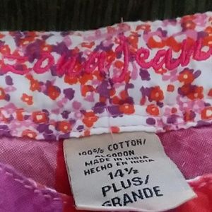 Aeropostale Pig orange purple white striped shorts